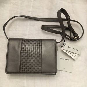 BLOW OUT!!! NWT Cole Haan Cross Body Lthr - Pewter